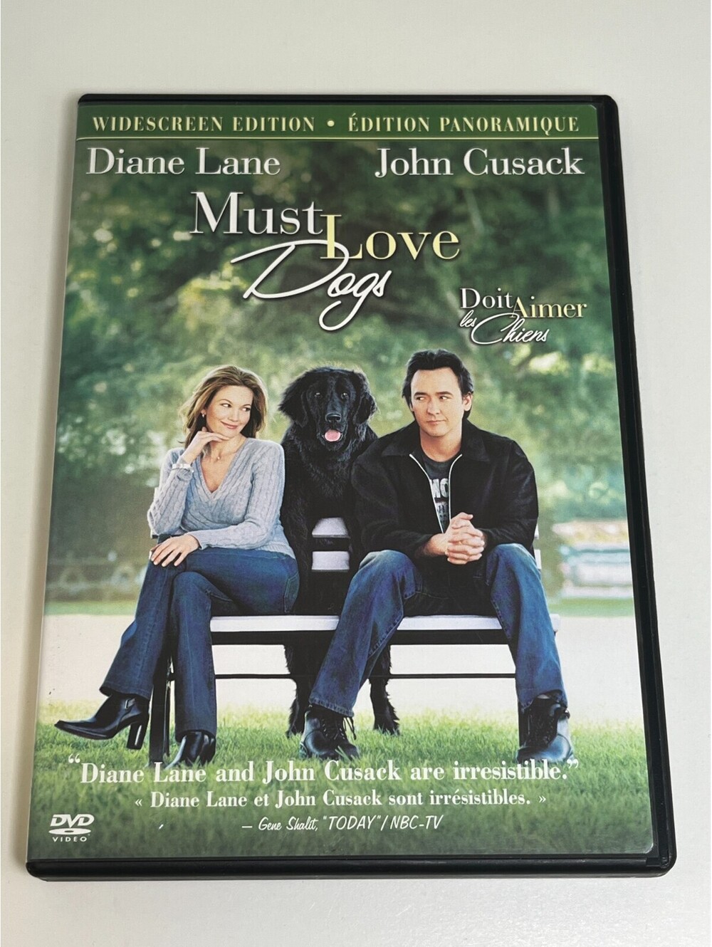 Must Love Dogs DVD Diane Lane John Cusack Widescreen Canadian Bilingual